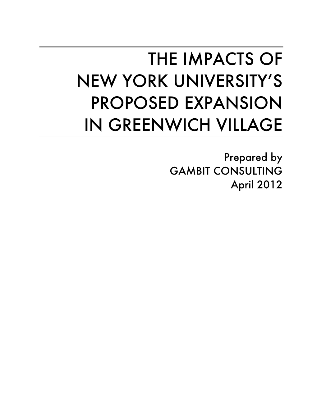 Gambit Revised Final Draft 4.4.12