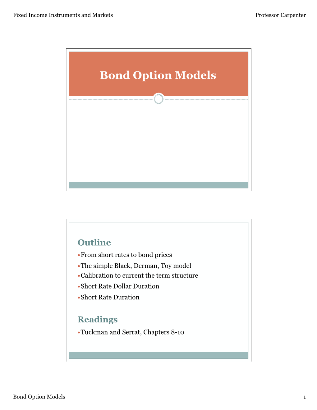 16 Bond Option Models.Pptx