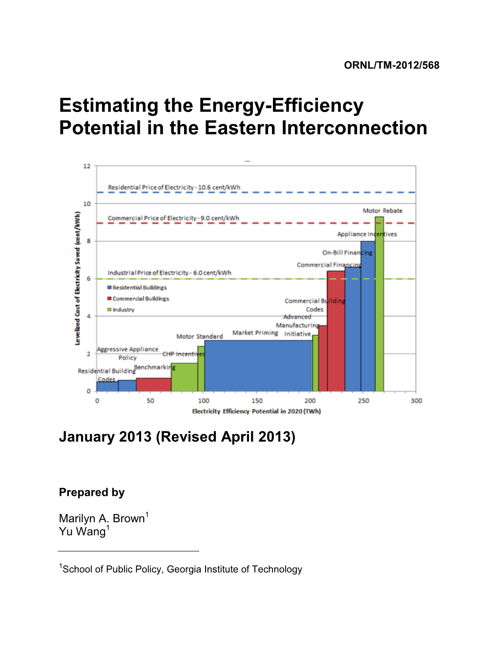 Estimating the Energy-Efficiency Potential in the Eastern Interconnection