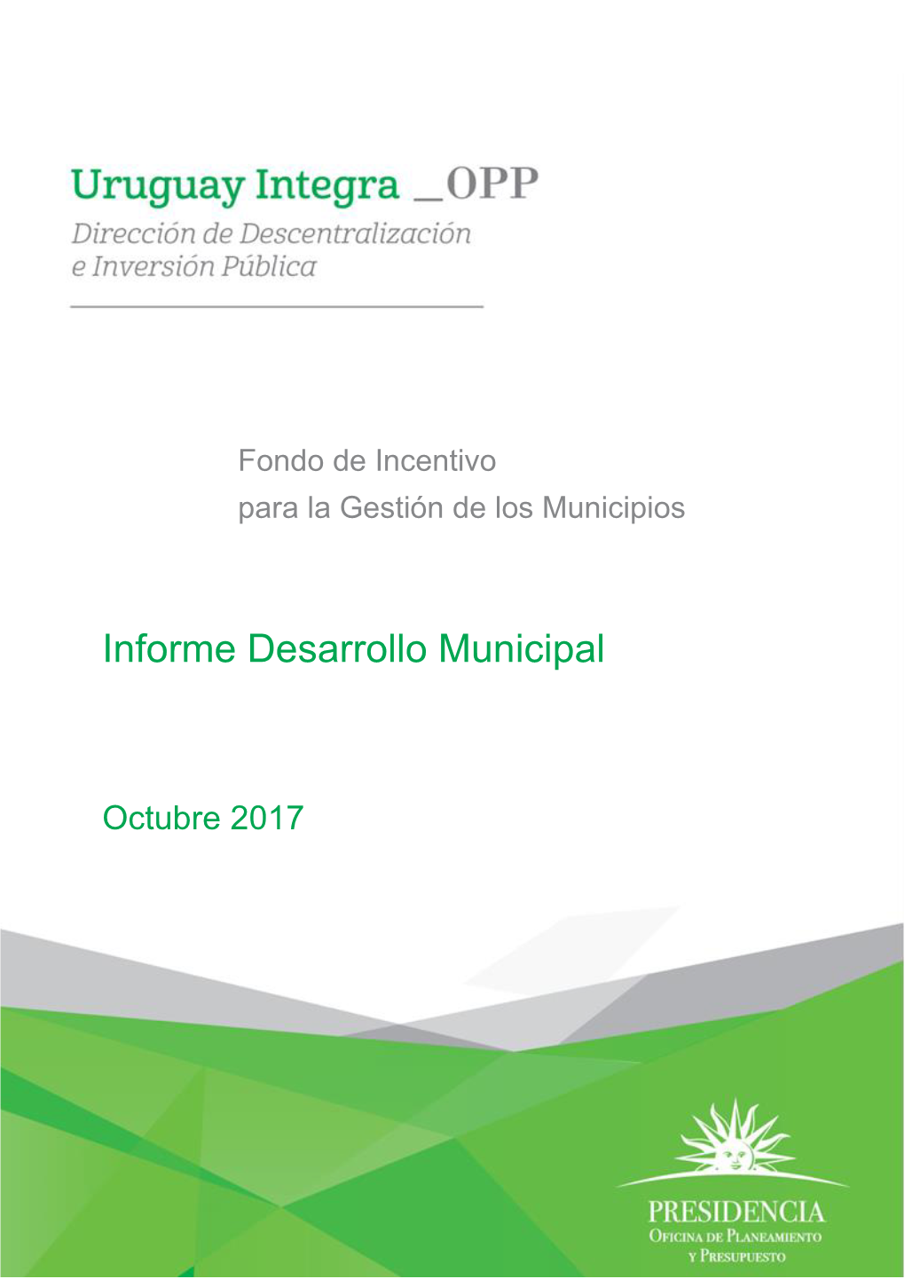 Informe Desarrollo Municipal