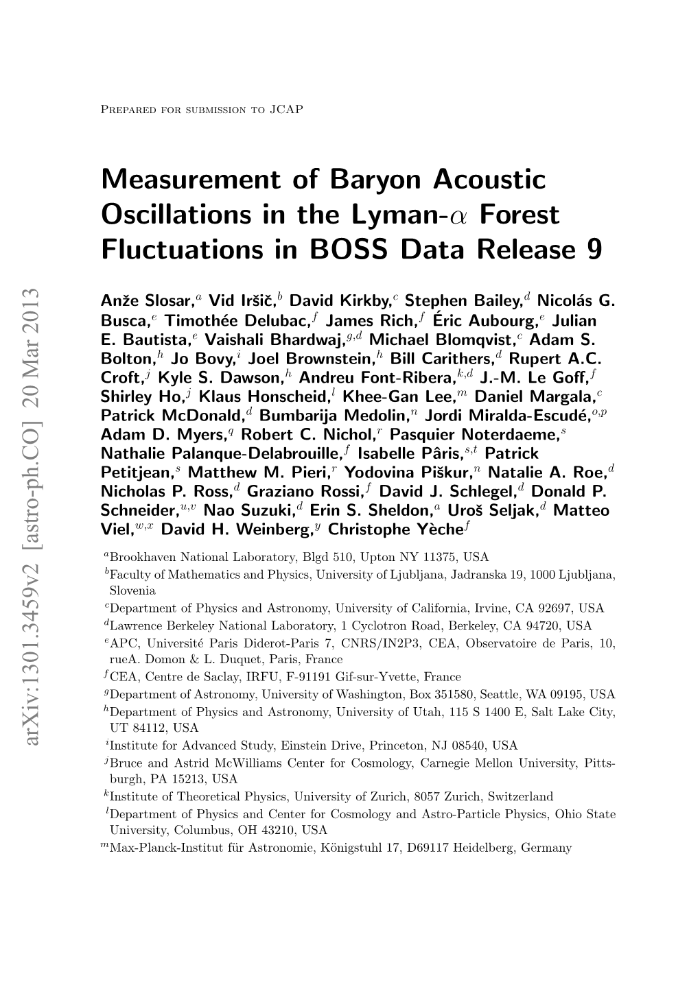 Measurement of Baryon Acoustic Oscillations in the Lyman-Alpha Forest Fluctuations in BOSS Data Release 9