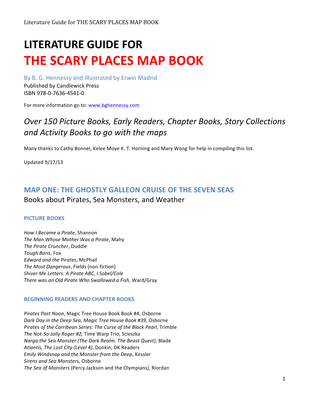 The Scary Places Map Book