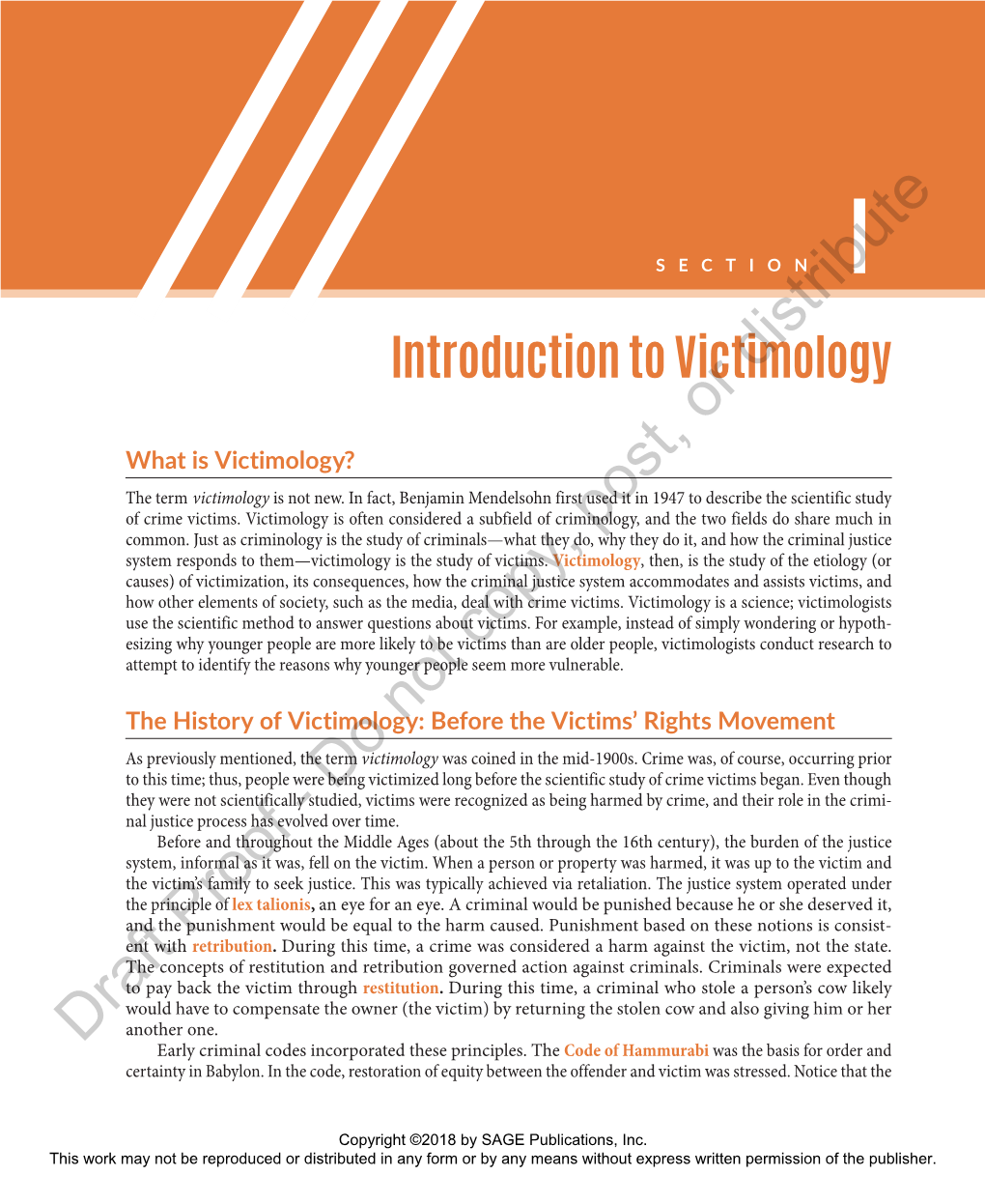 Introduction to Victimology