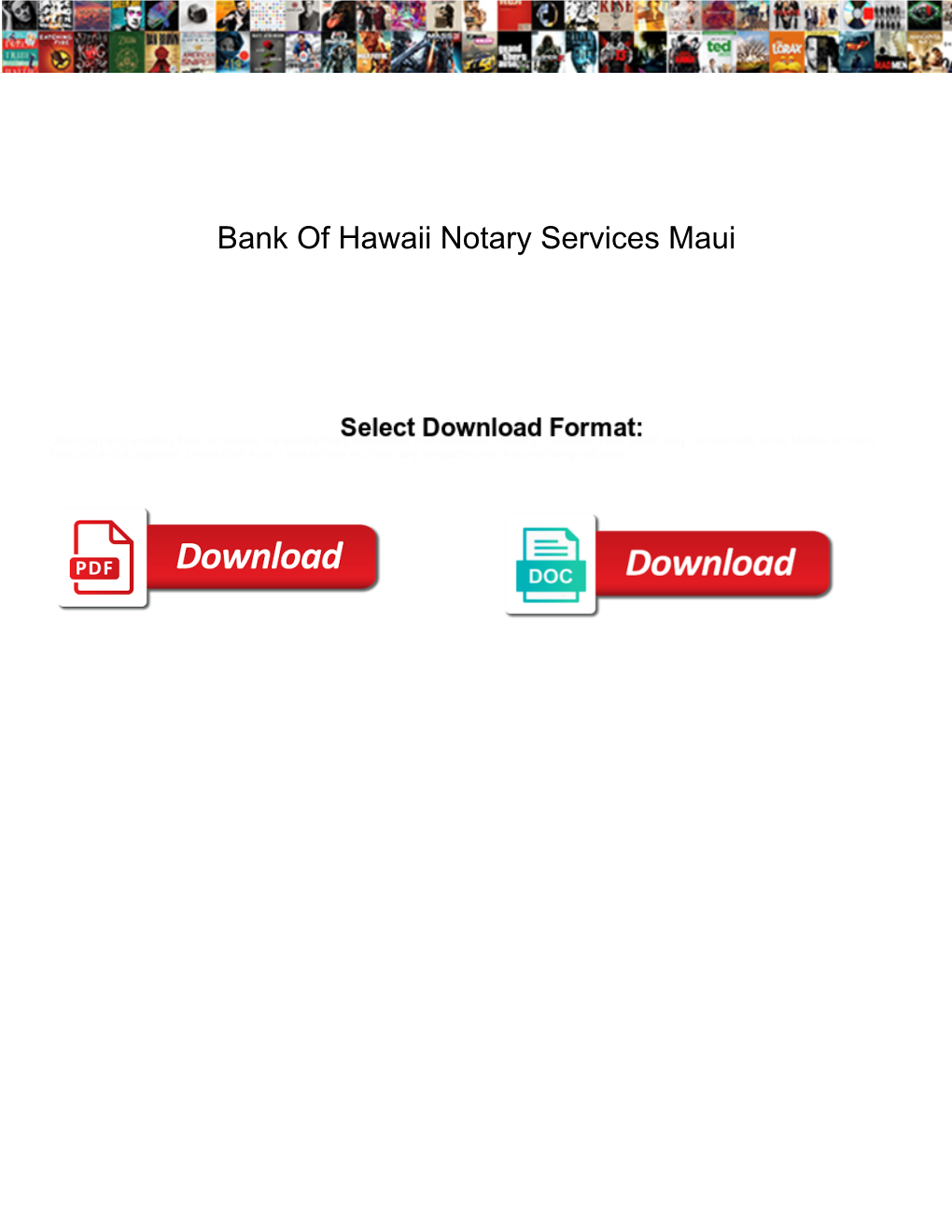 Bank of Hawaii Notary Services Maui