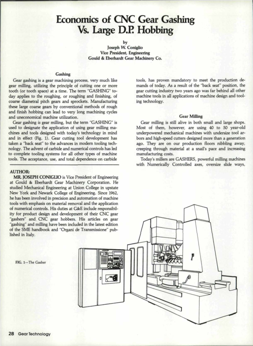 Economics of CNC Gear Gashing Vs. Large D.P. Hobbing