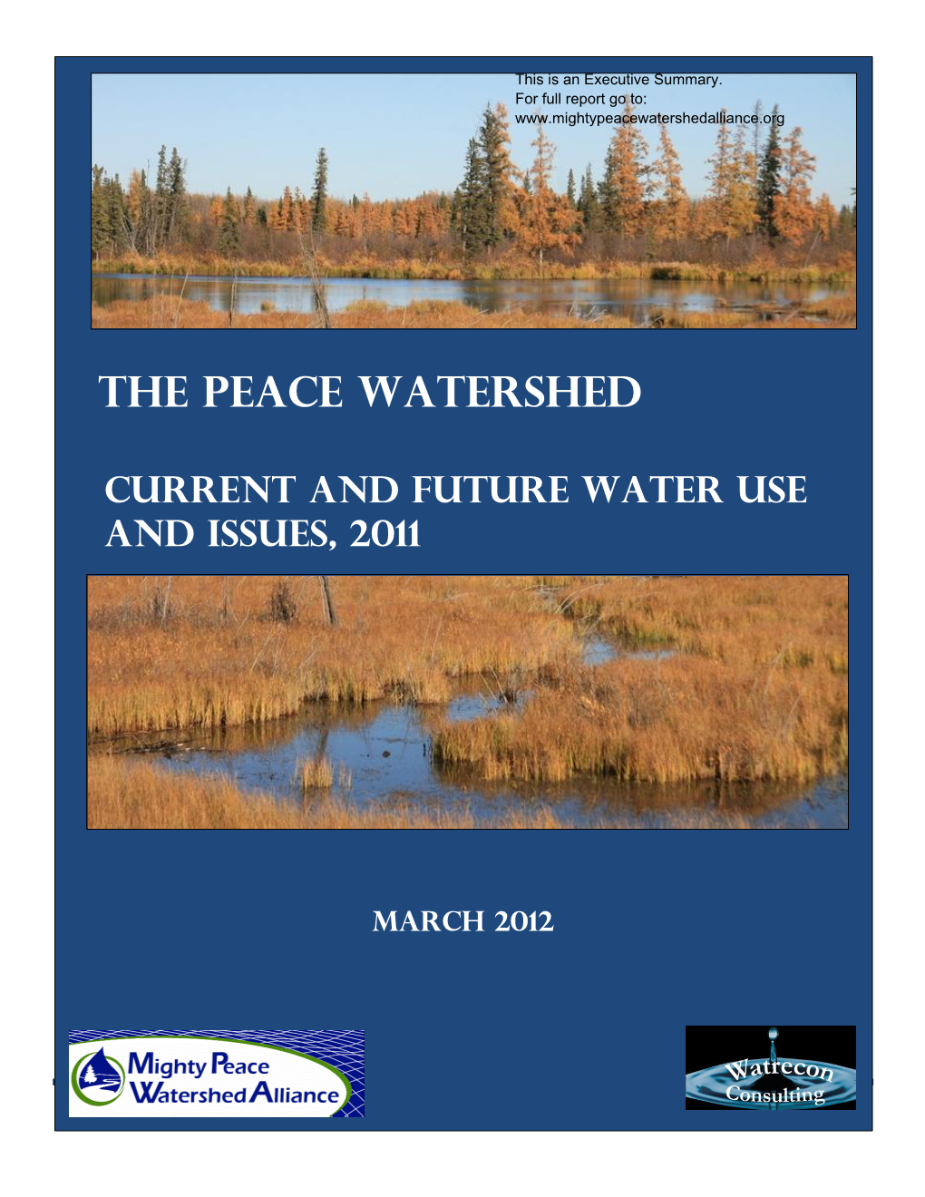 Current and Future Water Use and Issues, 2011