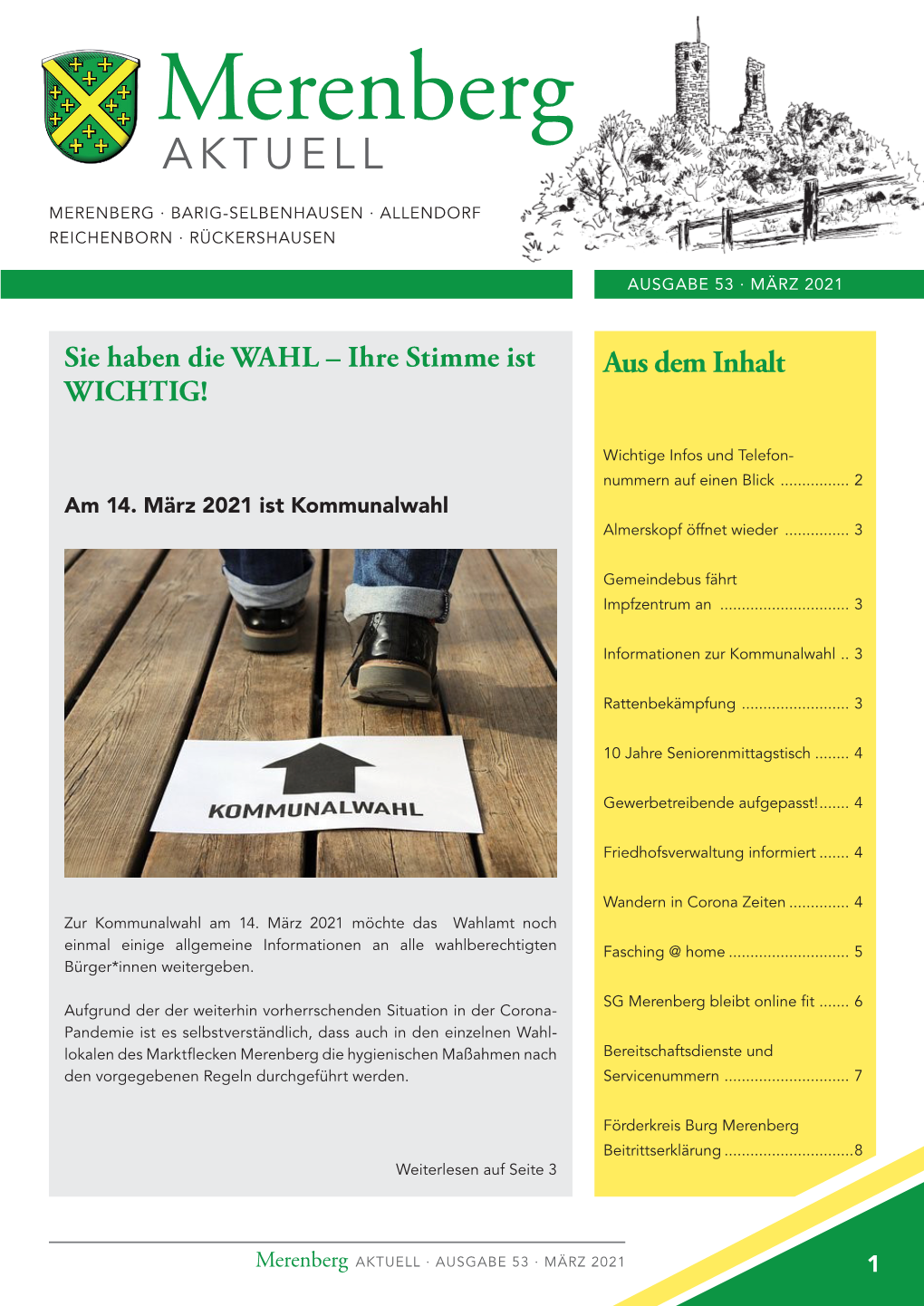 21021Xx Marktflecken Merenberg Aktuell März 2021.Indd