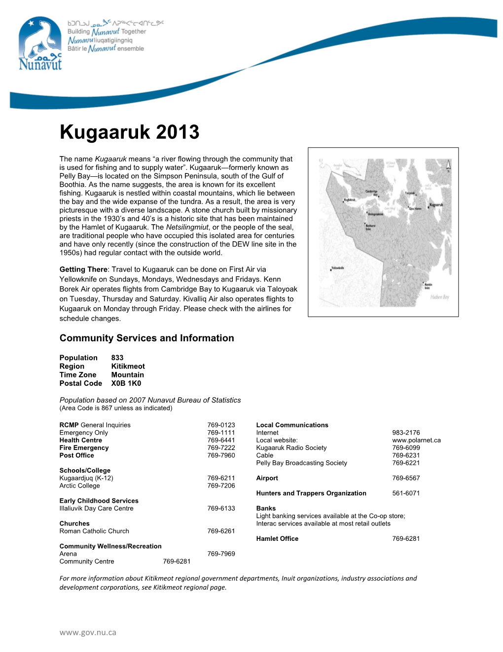 Kugaaruk 2013