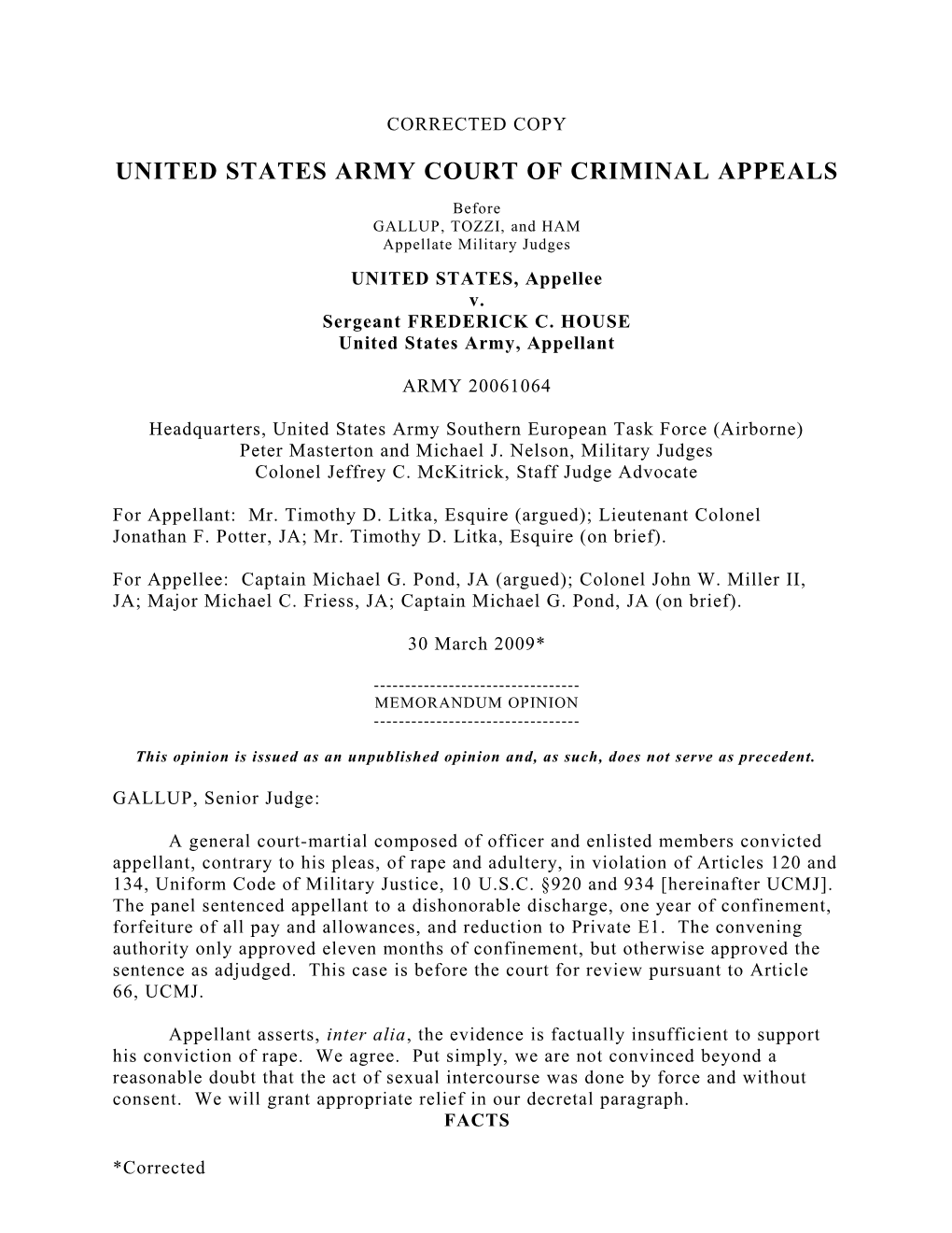 United States Army Court of Criminal Appeals s11