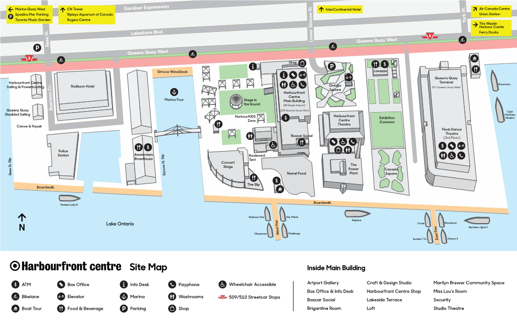 Site Map Inside Main Building