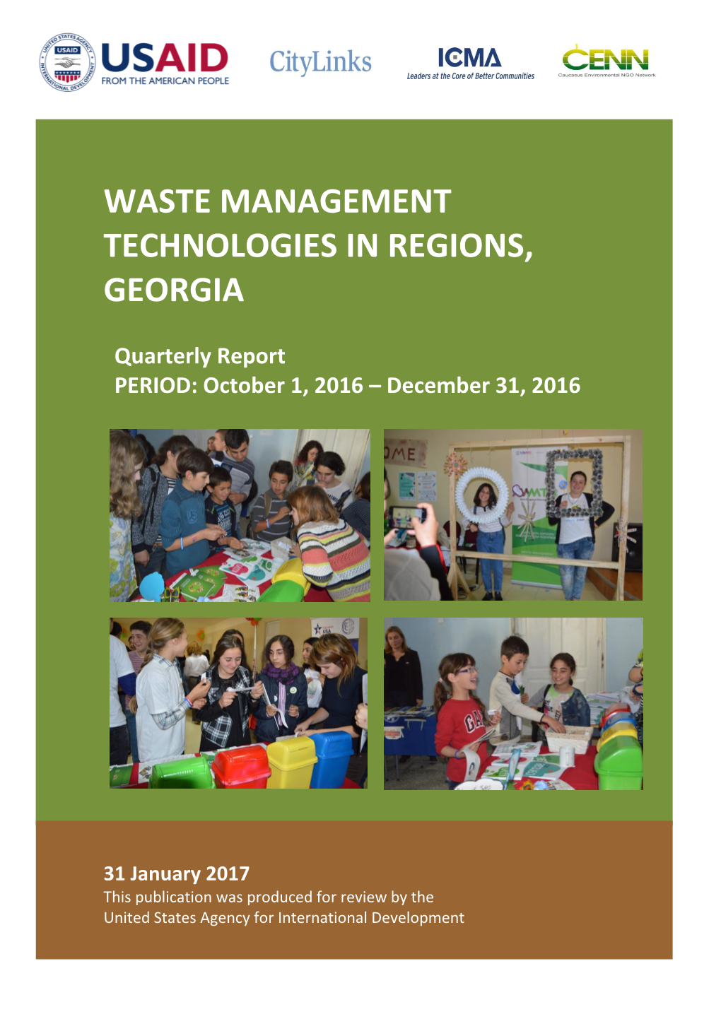 Waste Management Technologies in Regions, Georgia