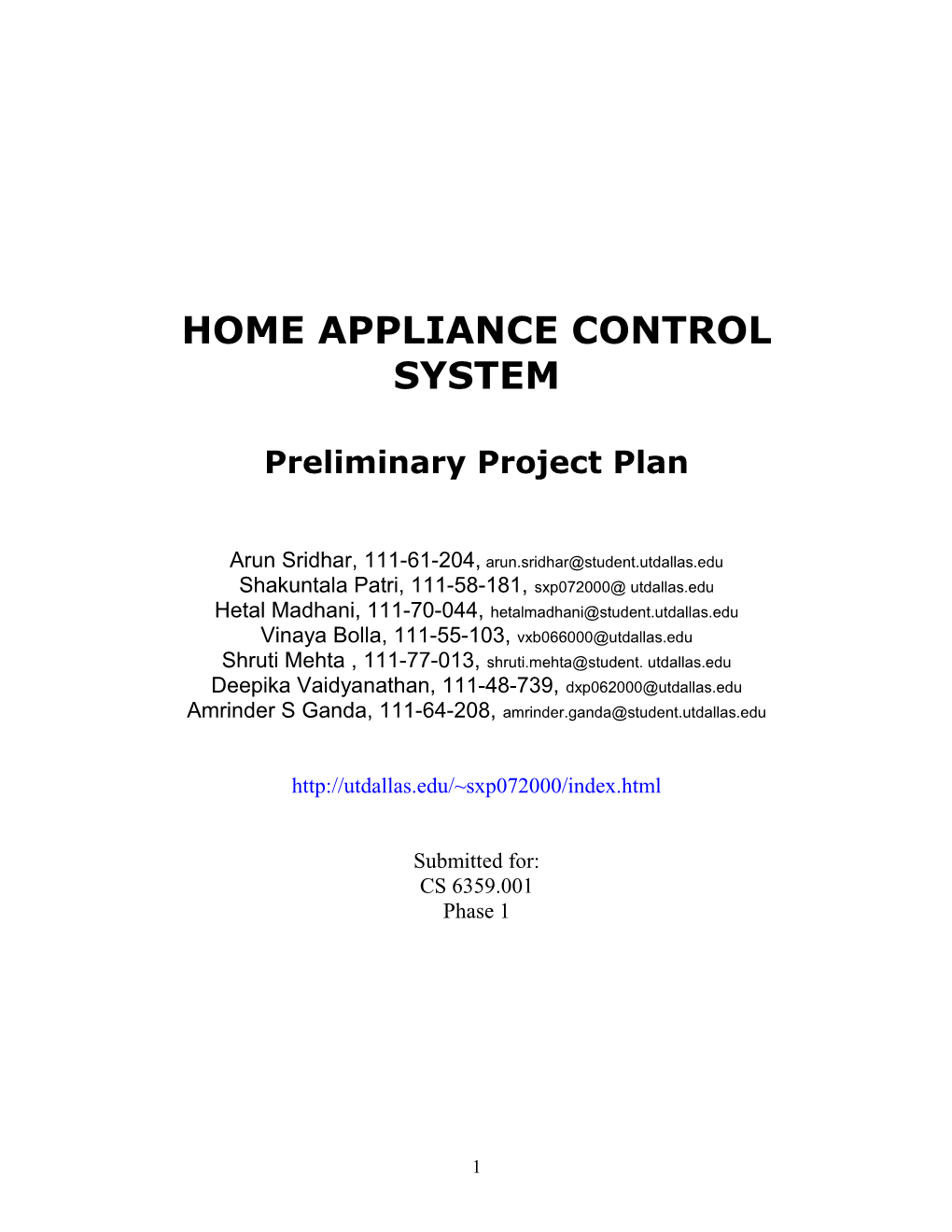 Project Management Plan s1