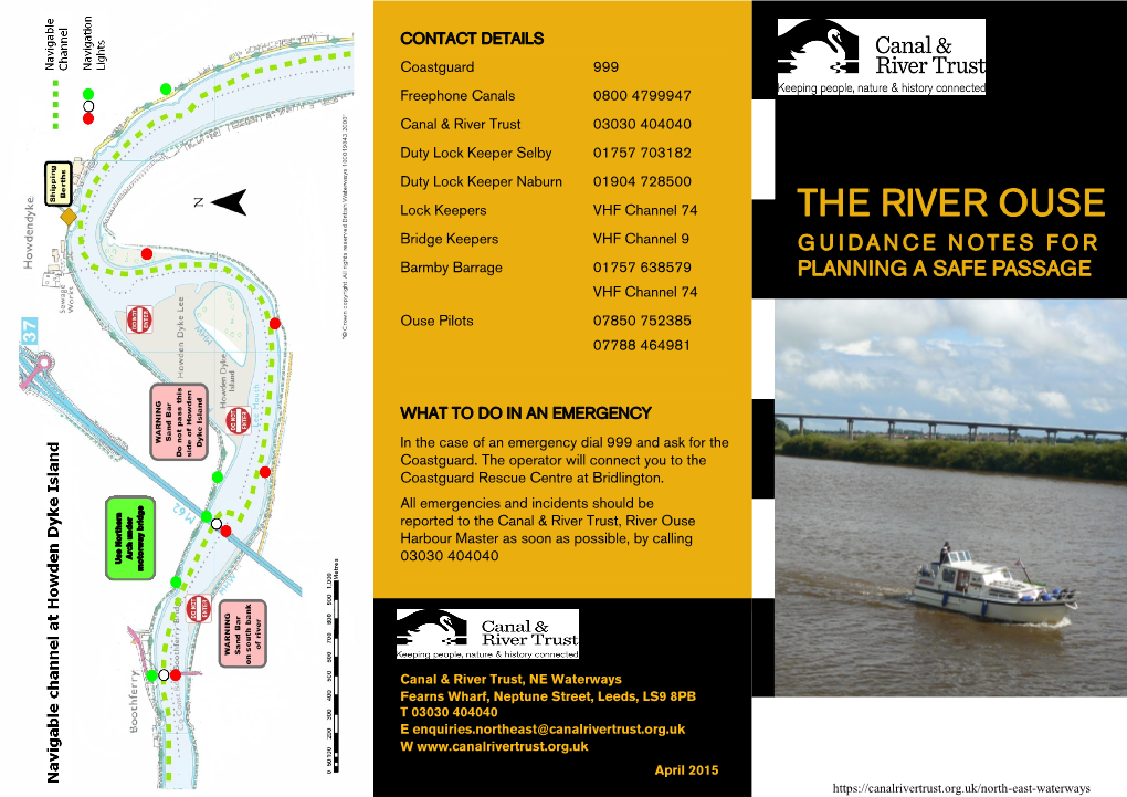 The River Ouse Guidance Notes for Planning a Safe Passage