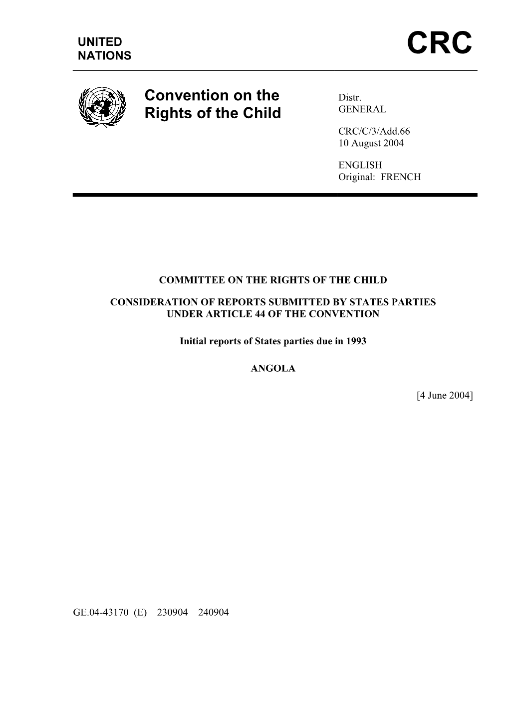 Convention on the Rights of the Child