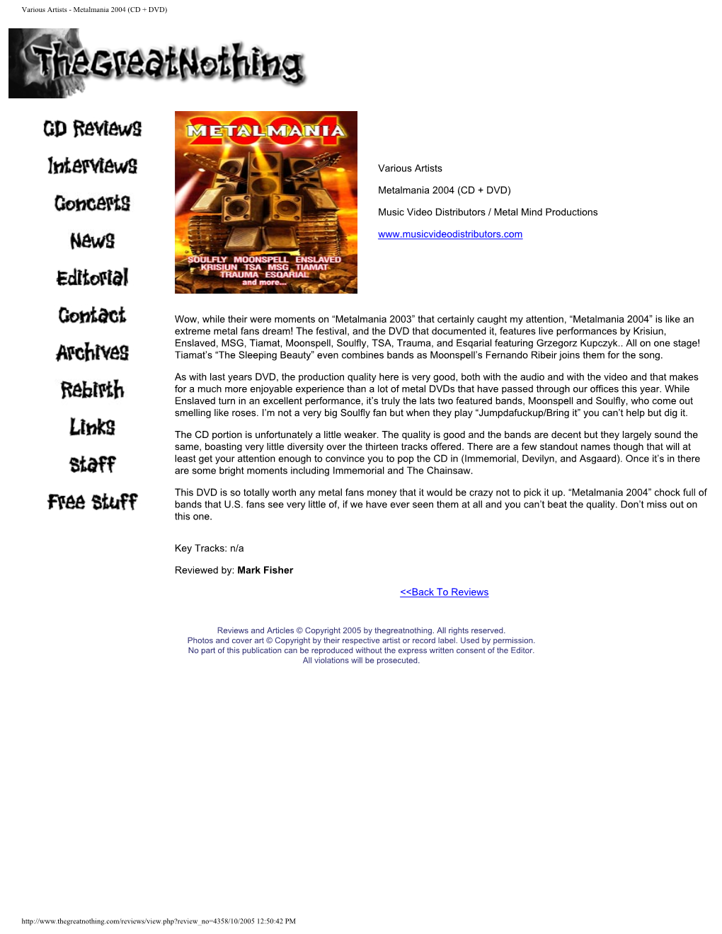 Various Artists - Metalmania 2004 (CD + DVD)