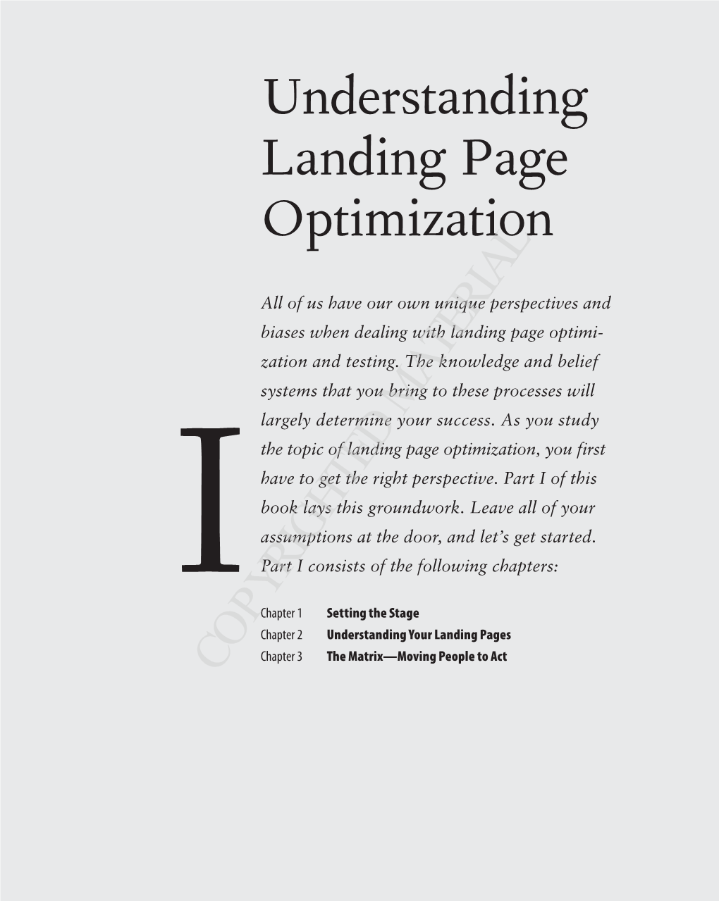 Understanding Landing Page Optimization