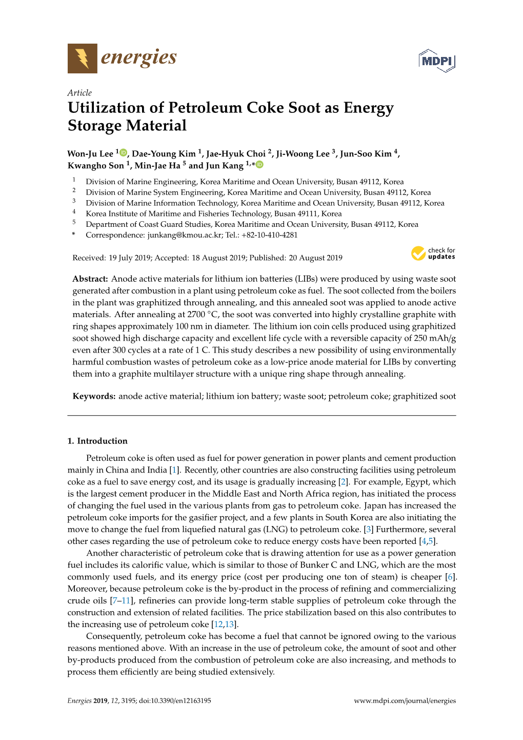 Utilization of Petroleum Coke Soot As Energy Storage Material