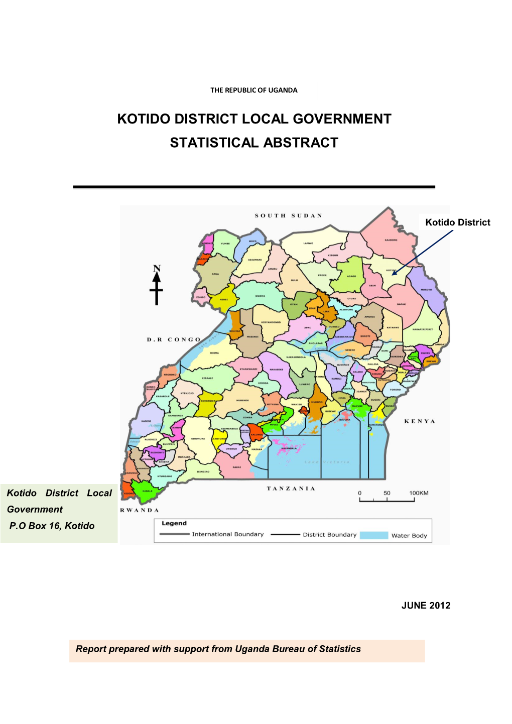 Kotido District Local Government Statistical Abstract 2012