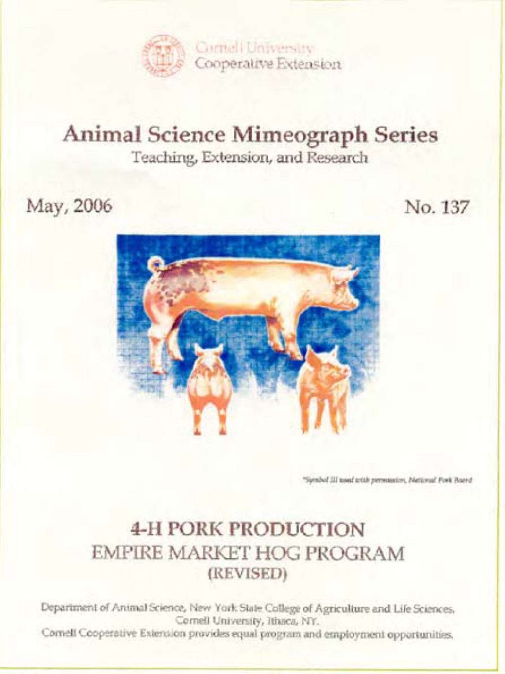 4-H Pork Production Manual