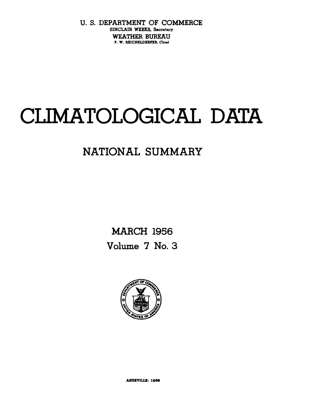 Clibmatological DATA