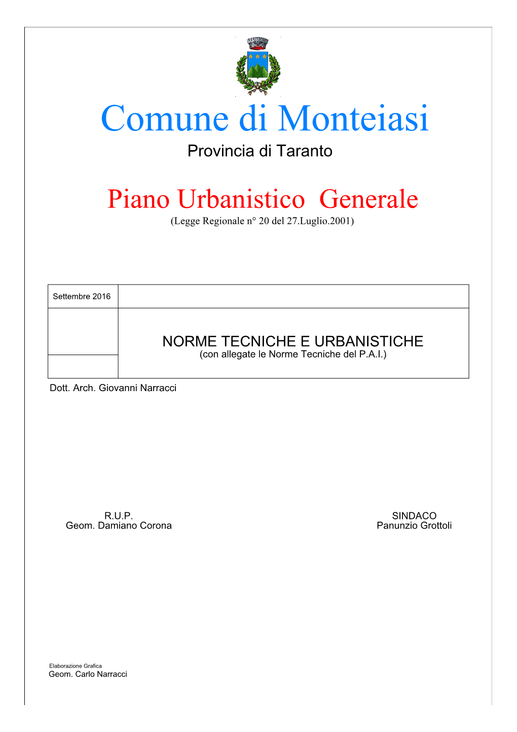 Norme Tecniche Urbanistiche Del P.U.G