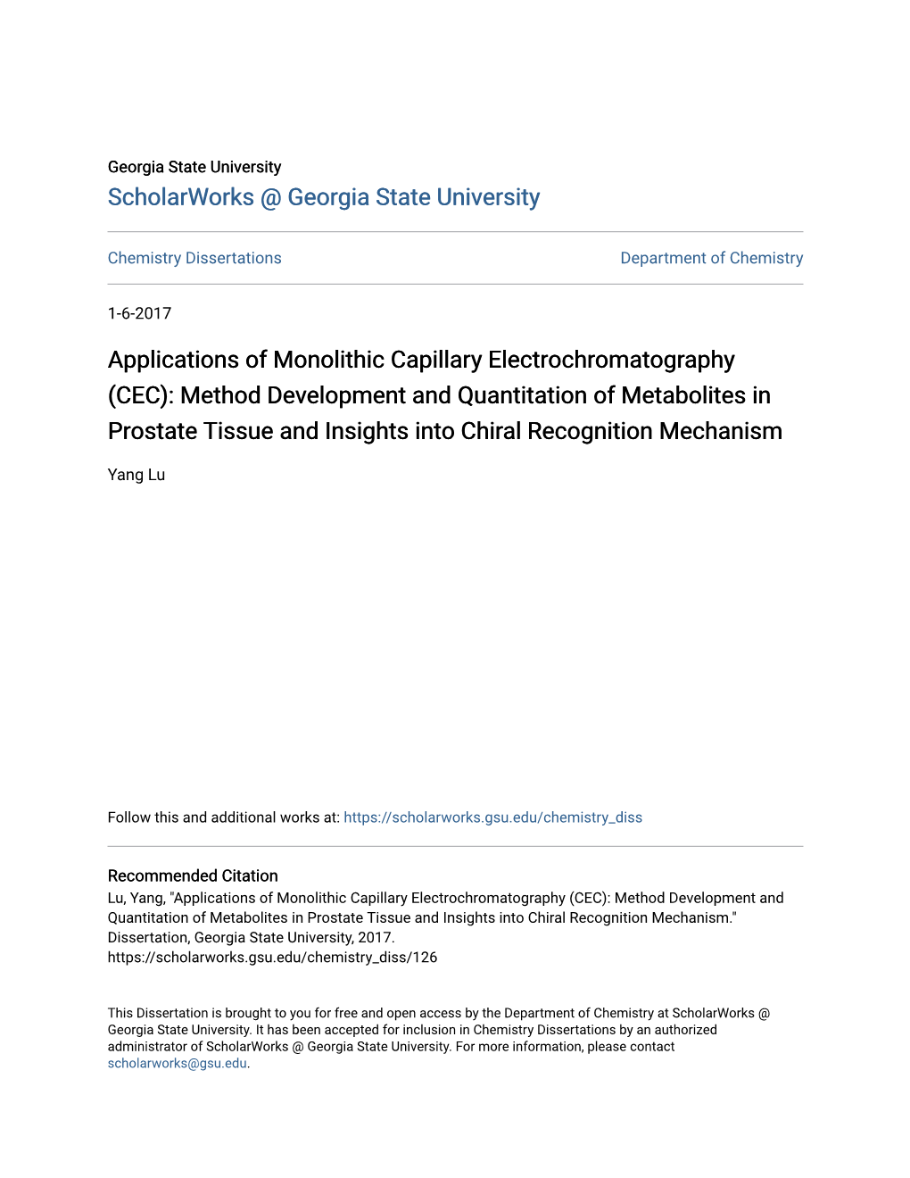 Applications of Monolithic Capillary Electrochromatography (CEC