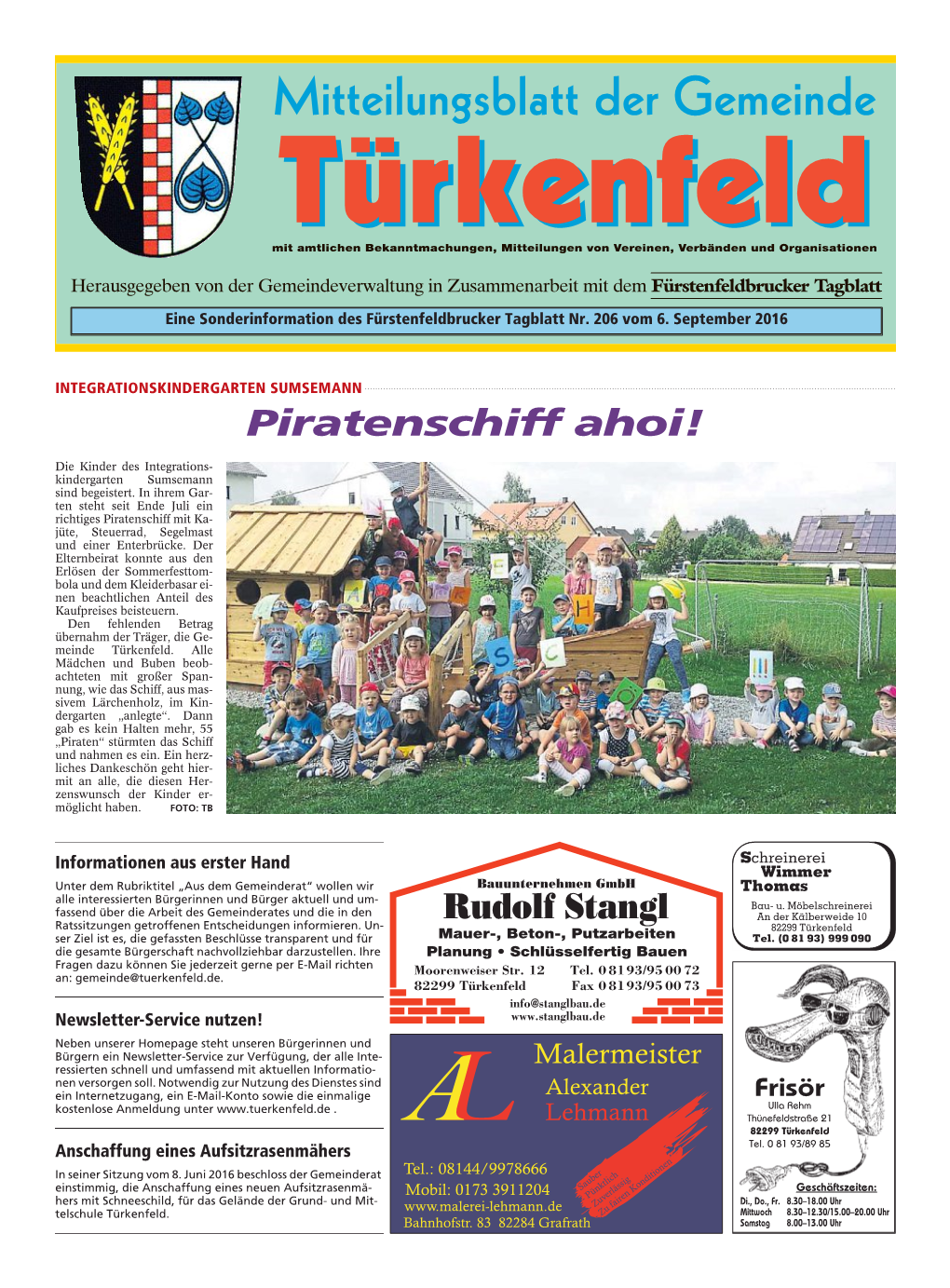Mitteilungsblatt Der Gemeinde Türkenfeldtürkenfeld