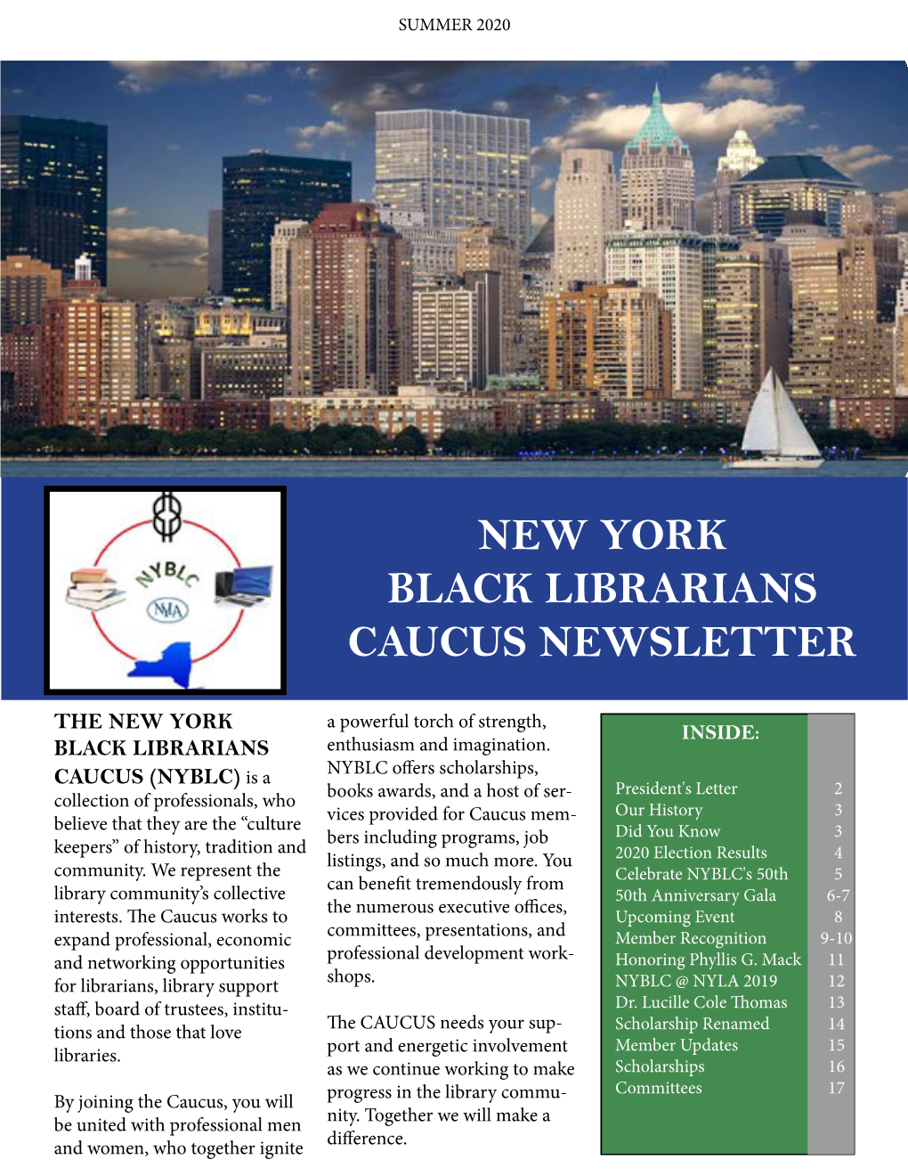 New York Black Librarians Caucus Newsletter