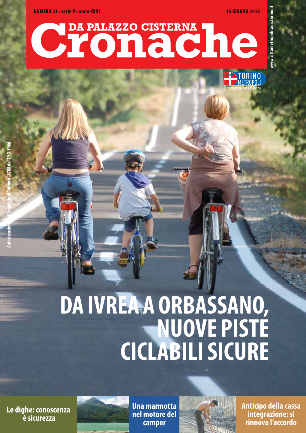 Da Ivrea a Orbassano, Nuove Piste Ciclabili Sicure