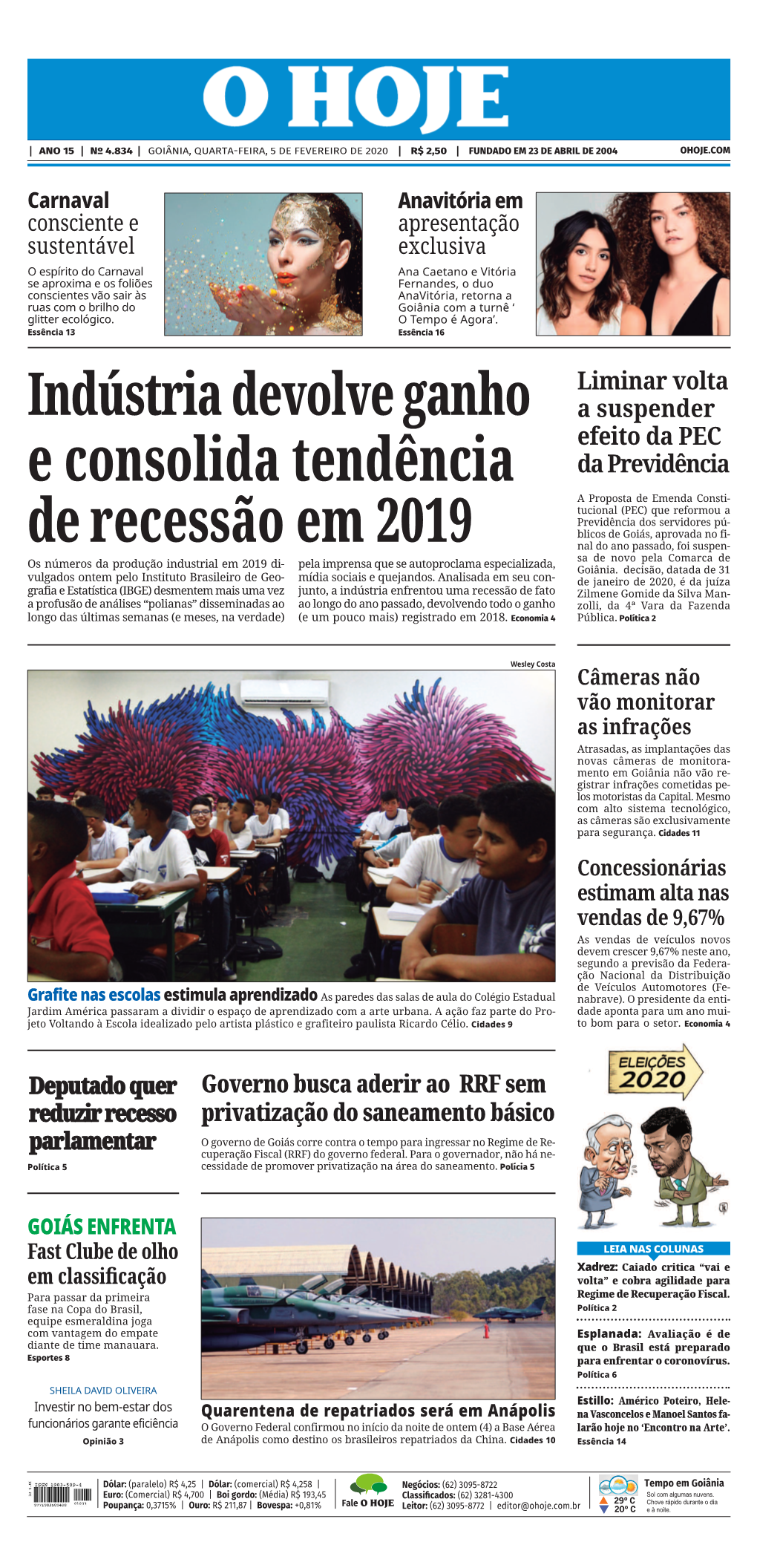 E Consolida Tendência De Recessão Em 2019