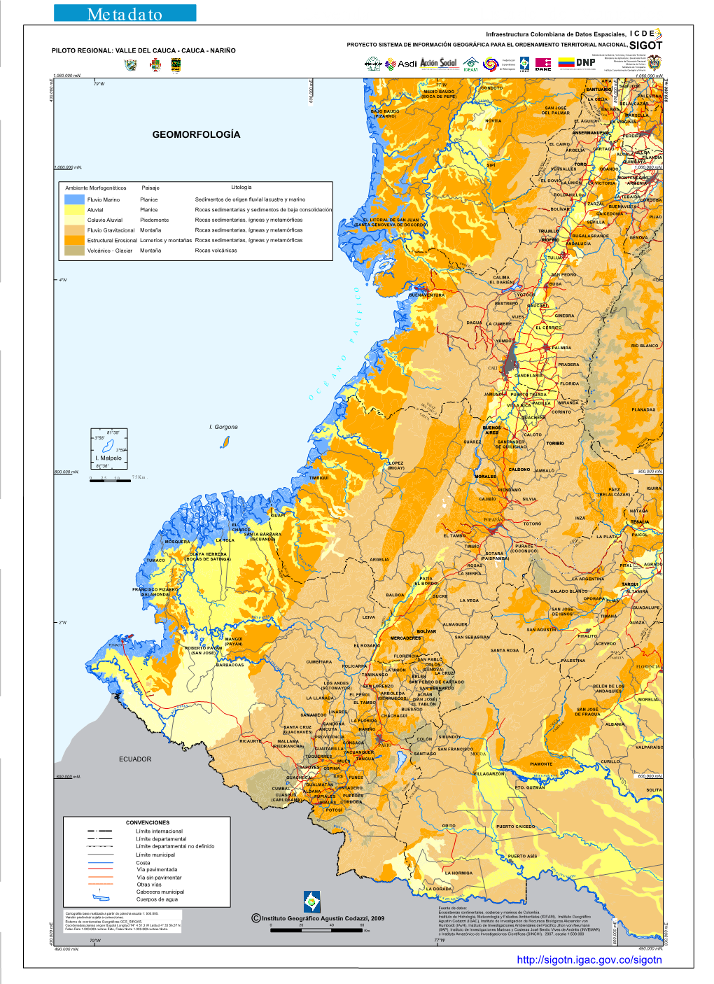 Leyenda Metadato Listado De Municipios