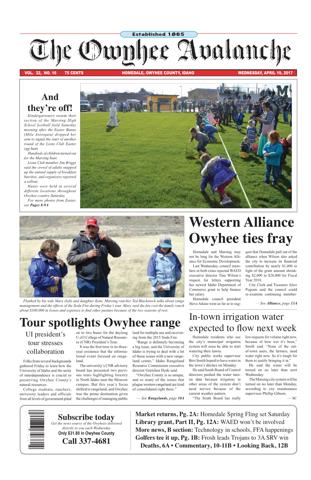 Western Alliance Owyhee Ties Fray