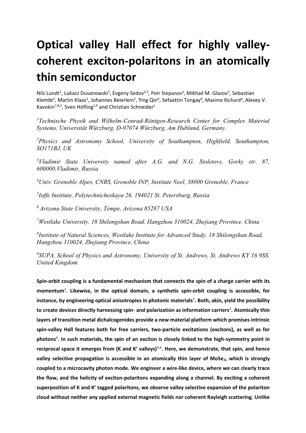 Optical Valley Hall Effect for Highly Valley- Coherent Exciton-Polaritons in an Atomically Thin Semiconductor