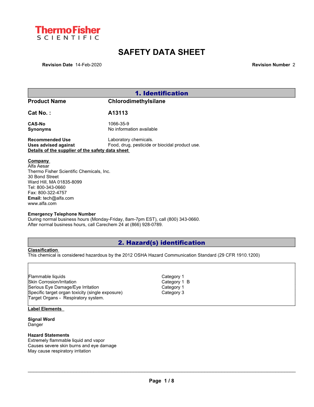 Safety Data Sheet