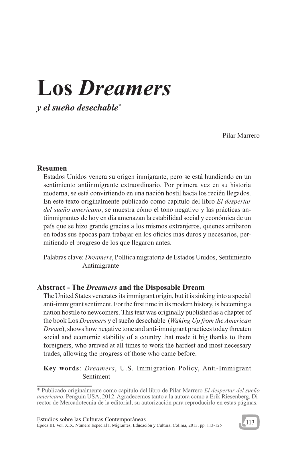 Los Dreamers Y El Sueño Desechable*
