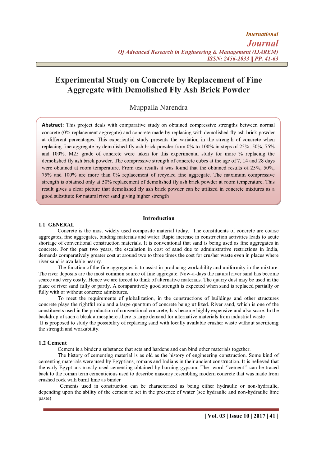 Journal of Advanced Research in Engineering & Management (IJAREM) ISSN: 2456-2033 || PP