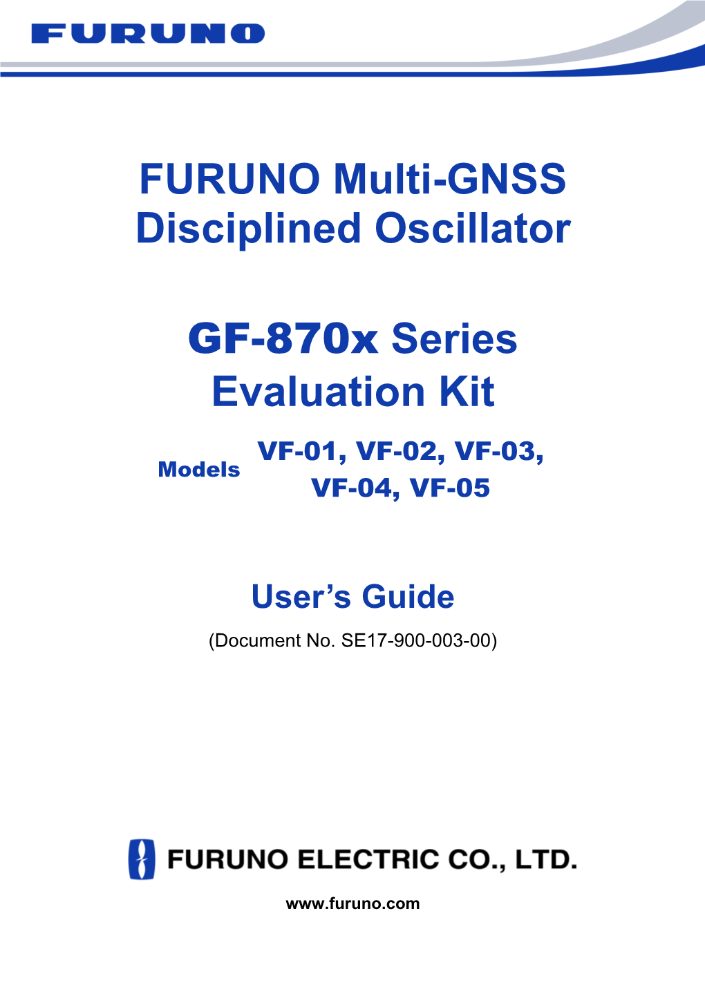 FURUNO Multi-GNSS Disciplined Oscillator GF-870X Series