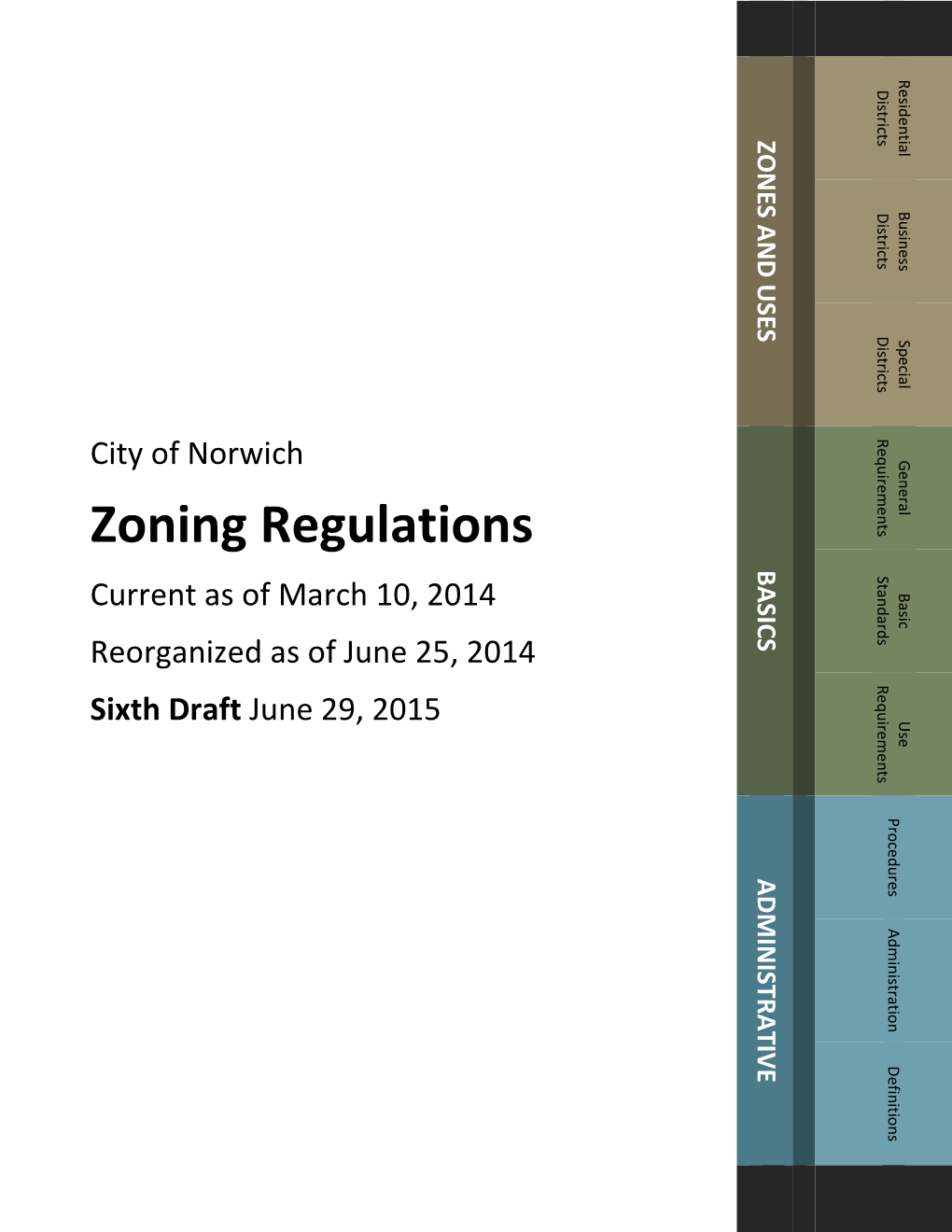 Zoning Regulations BASICS Standards Basic