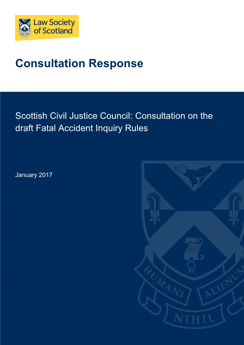 Consultation Response