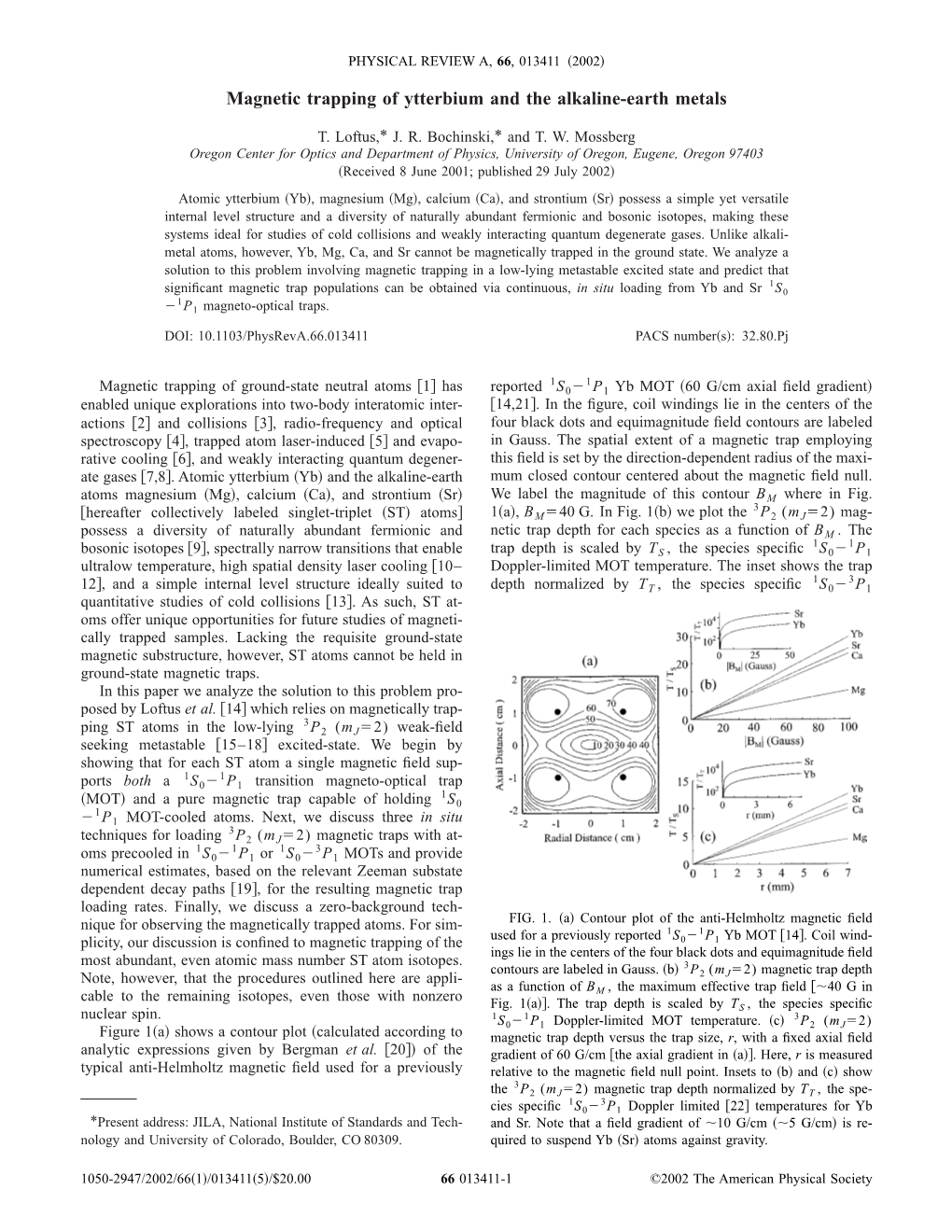 Magnetic Trapping of Ytterbium and the Alkaline-Earth Metals