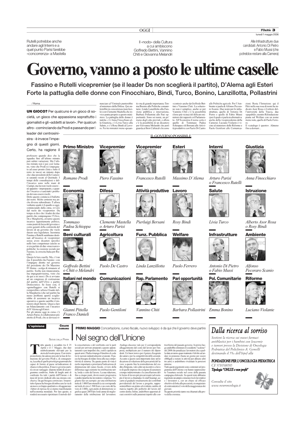 Governo,Vannoapostoleultimecaselle