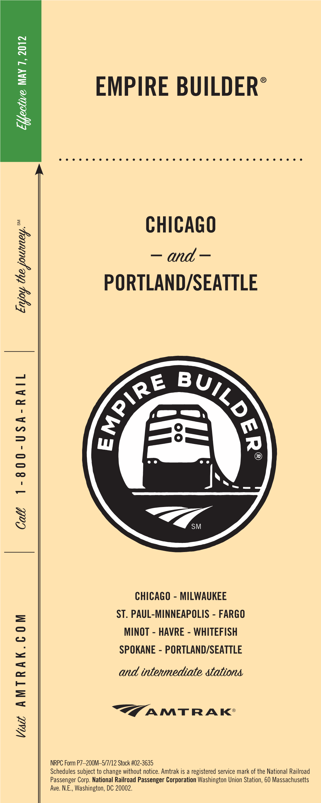 Empire Builder Portland/Seattle St
