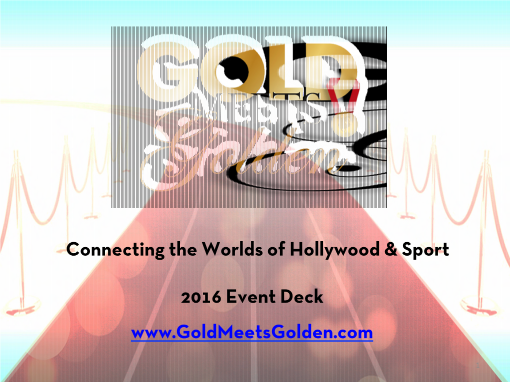 Connecting the Worlds of Hollywood & Sport 2016