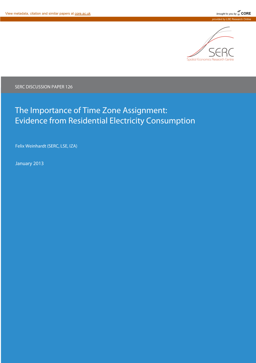 The Importance of Time Zone Assignment: Evidence from Residential Electricity Consumption