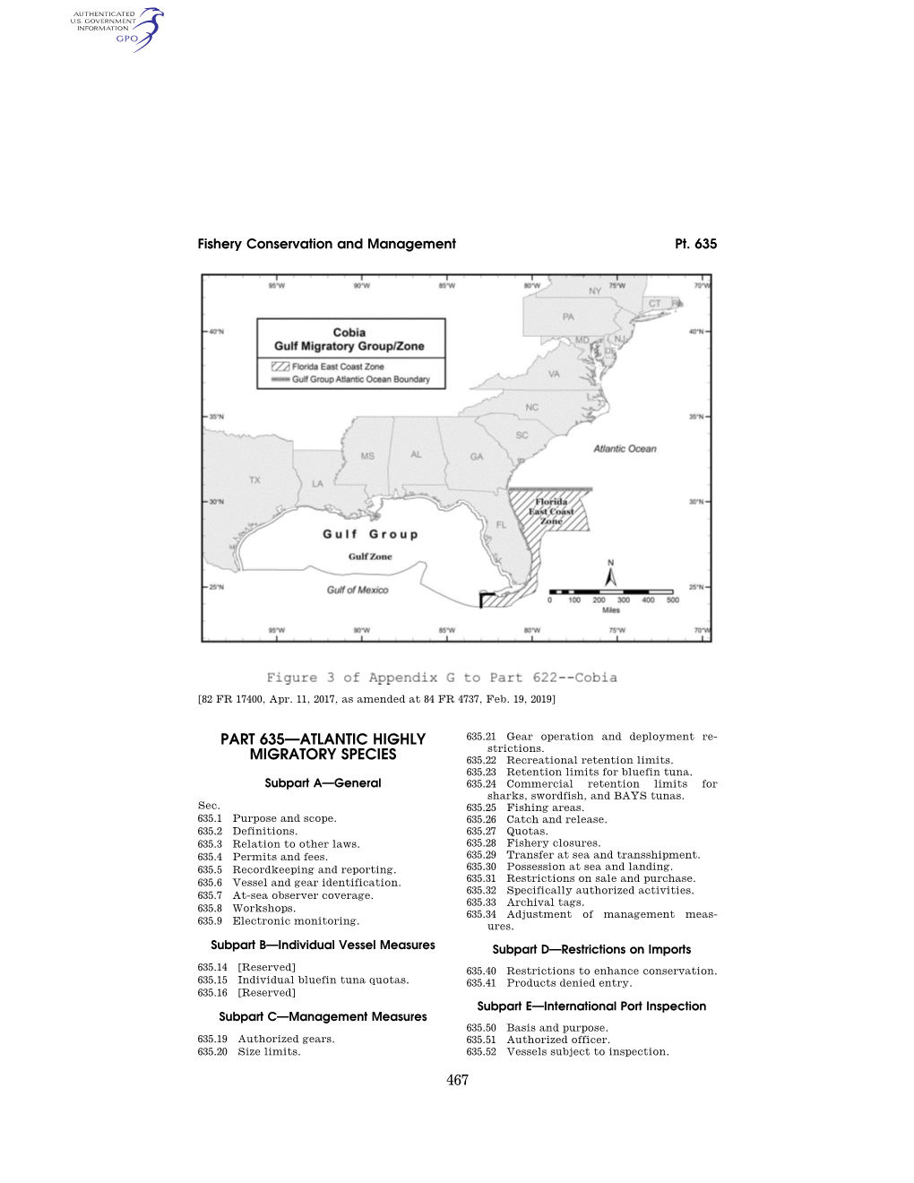 Fishery Conservation and Management § 635.22