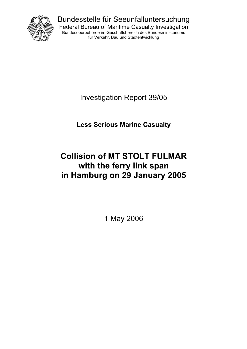 Investigation Report 39/05