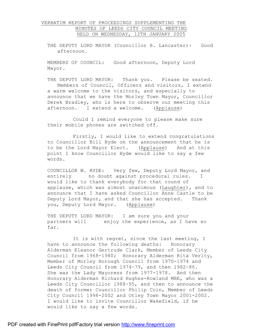 Verbatim Council 12 Jan 05.Pdf