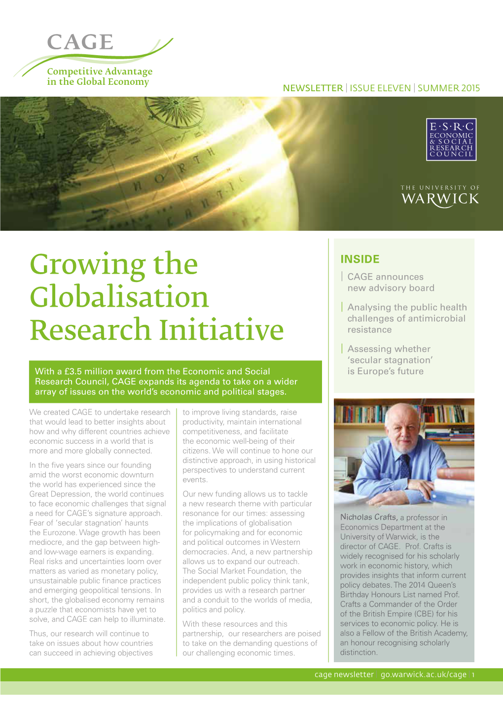 Growing the Globalisation Research Initiative