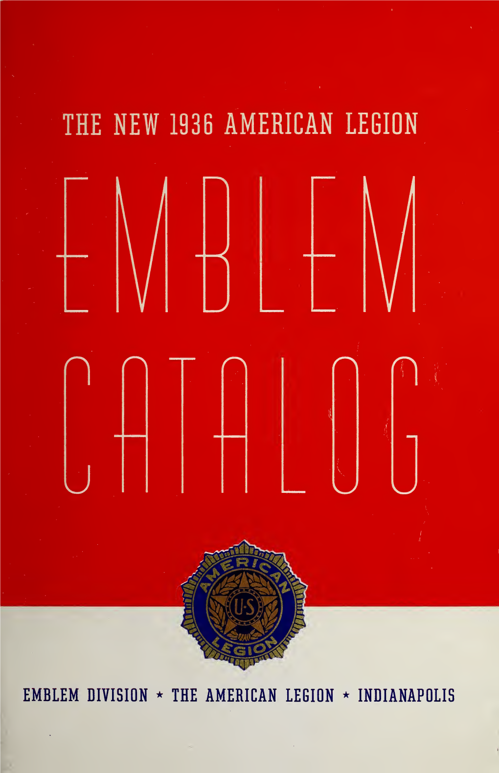 The American Legion Emblem Catalog, 1936