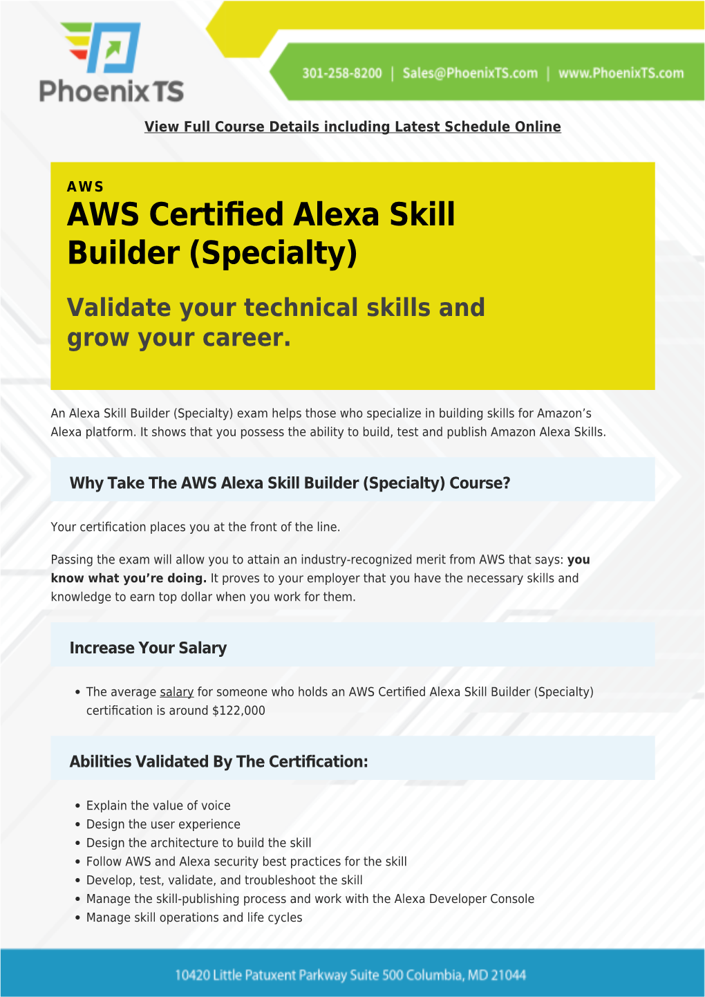 AWS Certified Alexa Skill Builder (Specialty)